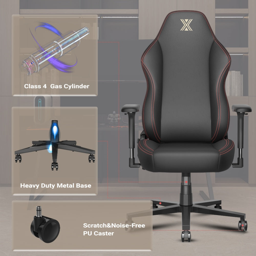 BestOffice PC Gaming Chair Ergonomic Office Chair Desk Chair with Lumbar Support Flip Up Arms Headrest PU Leather Executive High Back Computer Chair for Adults Women Men (PU Black)