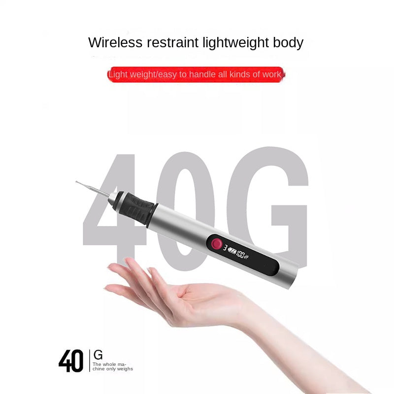 New Electric Engraving Pen Punch Cutting LCD Display Multifunctional Mini Rechargeable Nail Sander Suit