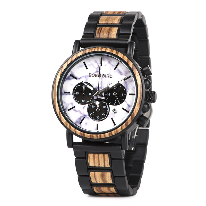 Wooden Watch GP009/10 Literary Male Youth Wooden Watch Luminous Watch