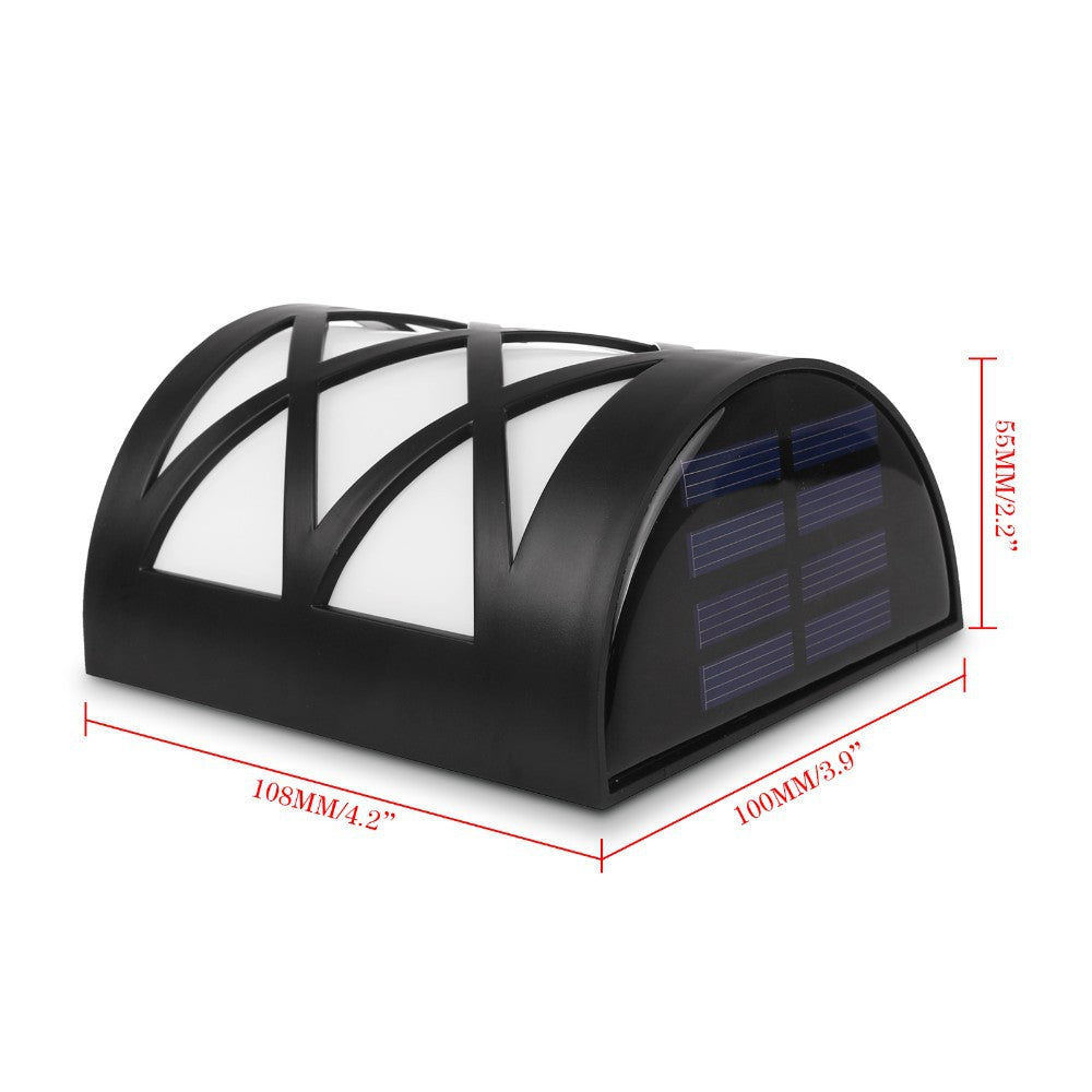 Solar Wall Lamp Fence Light LED Fence RGB Colorful Atmosphere Light Garden Garden Light Outdoor Waterproof Night Light