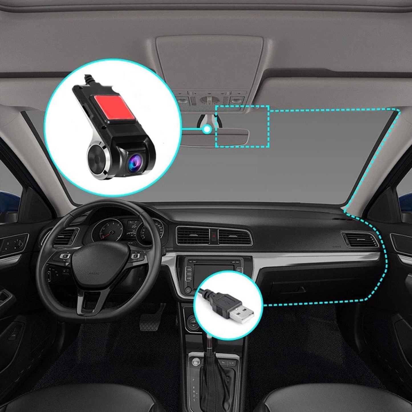 Large Screen Navigation USB Driving Recorder With Electronic Dog ADAS Driving Assistance Function