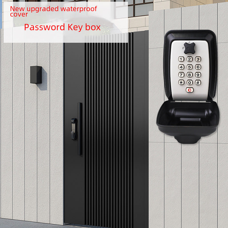 Outdoor Metal Decoration Company Construction Site Hotel Homestay Wall-mounted Waterproof Anti-theft Key Password Key Box