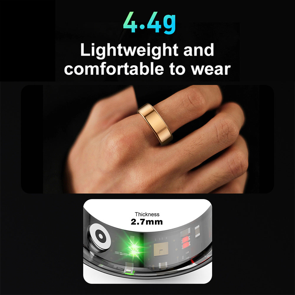 COLMI R02 Stainless Steel Smart Ring Health Management IP68 Waterproof Up To 6 Days Battery Life