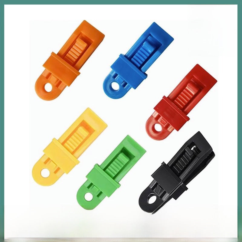Plastic Tent Clip Ceiling Windscreen Windproof Rope With Fixing Clip Shade Cover Cloth Cloth Cloth Clamp Wholesale