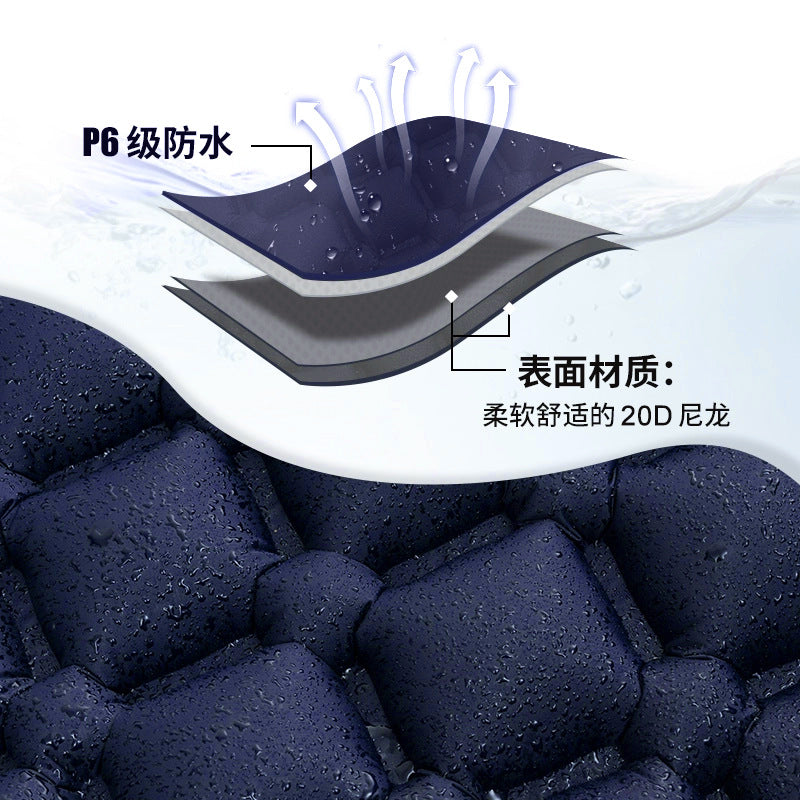 Outdoor Convenient Foot Press Integrated TPU Inflatable Cushion Camping Office Lunch Break Beach Inflatable Mattress