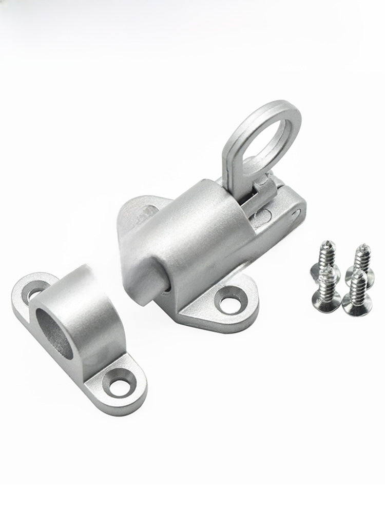 Aircraft Bolt Lock Solid Aluminum Alloy Spring Automatic Bolt Sliding Door And Window Self-closing Casement Window Lock Buckle Wooden Door Bolt