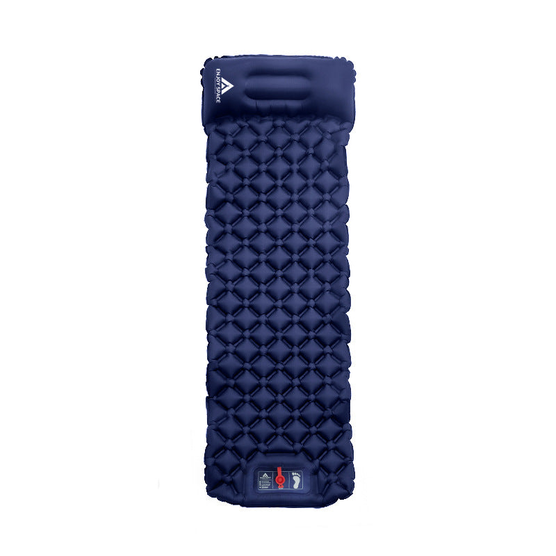 Outdoor Convenient Foot Press Integrated TPU Inflatable Cushion Camping Office Lunch Break Beach Inflatable Mattress