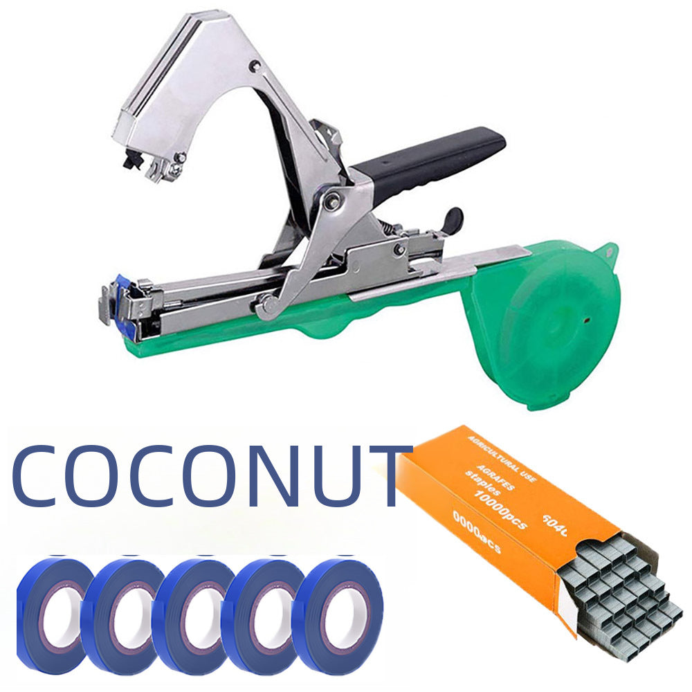 Orchard Twig Tying Machine Accessories Tomato Cucumber End Device Suit Tying Machine Knot 10 Straps 1 Box Of Nails