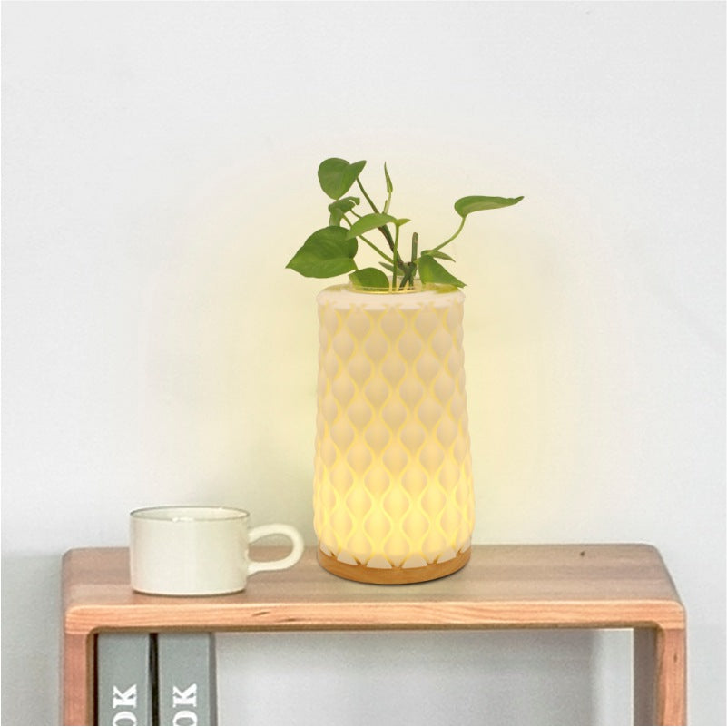 3D Printing Creative Floriculture Lamp Led Nordic Vase Lamp Study Bedroom Table Lamp Art Vase Decoration Bedside Lamp
