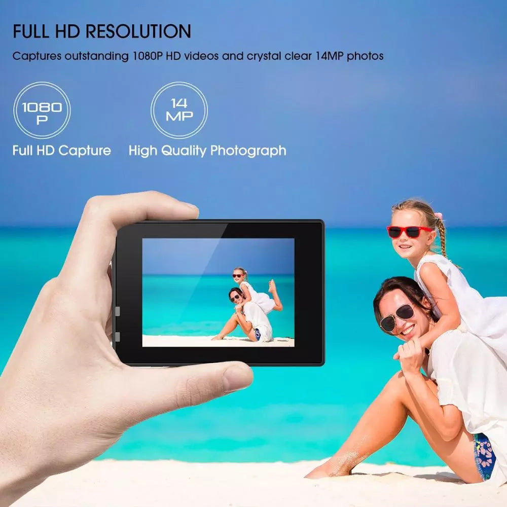 Diving Camera Underwater Photo Cycle Video Sports DV Outdoor Sports Waterproof Camera Foreign Trade Gifts Spot