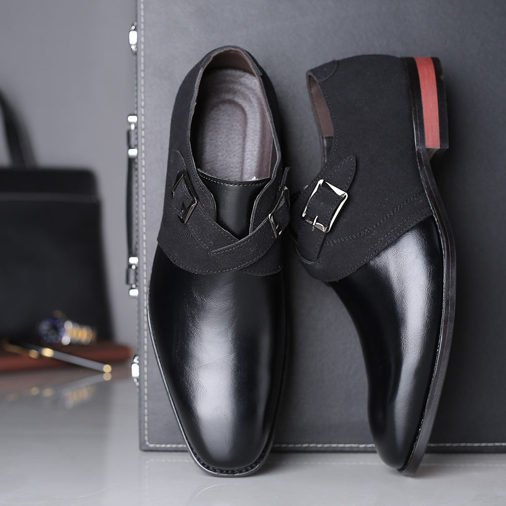 New Color Matching Leather Men Shoes