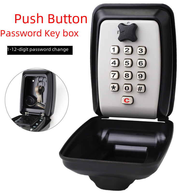 Outdoor Metal Decoration Company Construction Site Hotel Homestay Wall-mounted Waterproof Anti-theft Key Password Key Box