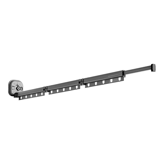 Balcony Folding Drying Rack Punch-free Suction Cup Hanger Household Window Coat Bar Invisible Telescopic Clothes Bar Artifact